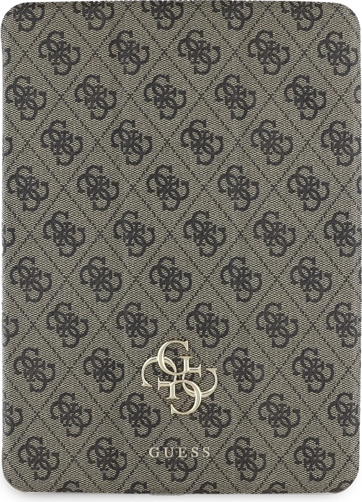 Zaščitna prevleka z magnetnim pokrovom in velikim logotipom 4G za iPad Pro 11" 2024, Guess, rjava