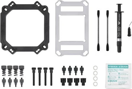 Blok vodnega hlajenja za CPU Thermaltake Pacific W9, baker + tekoči metal, prozoren