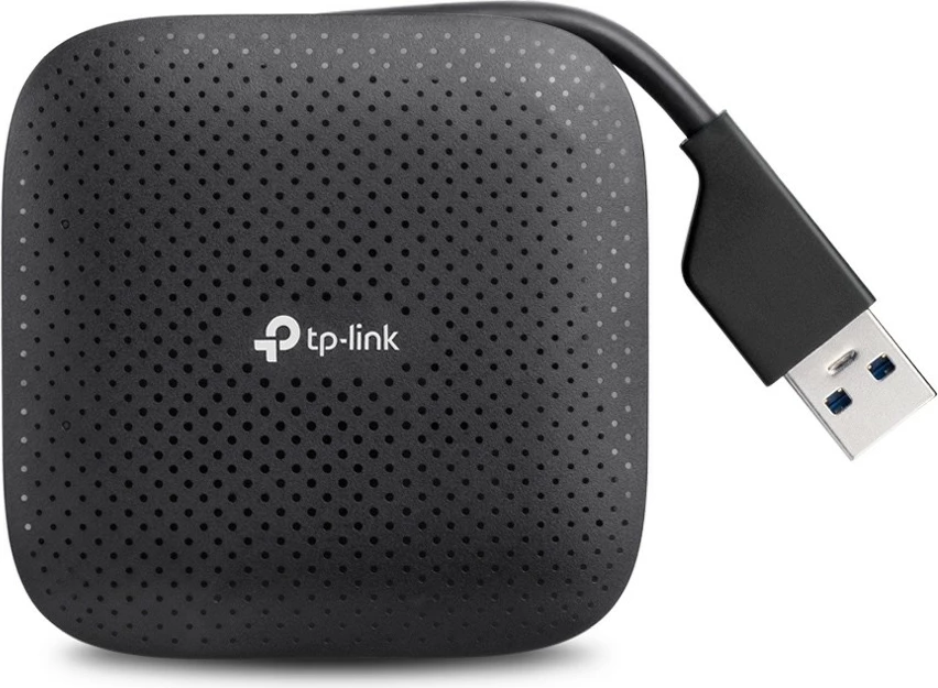 USB razdelilec TP-Link UH400, 4 vrata, 5000 Mbit/s, črn