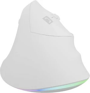 Vertikalni miš Natec Crake 2 Pro, 12800 DPI, 6 gumbov, bel