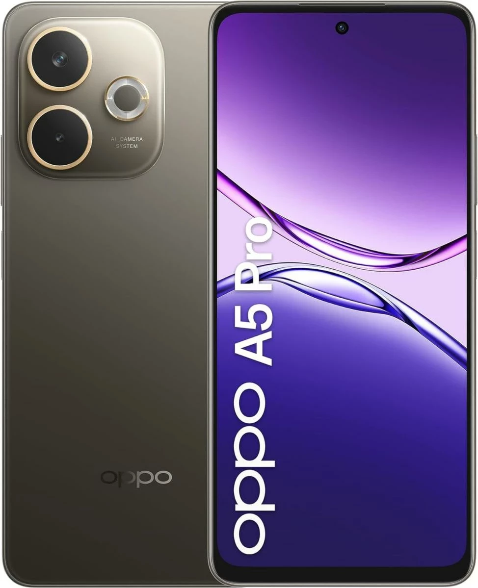 Pametni telefon 5G OPPO A5 Pro, 8+256 GB, črn rjav