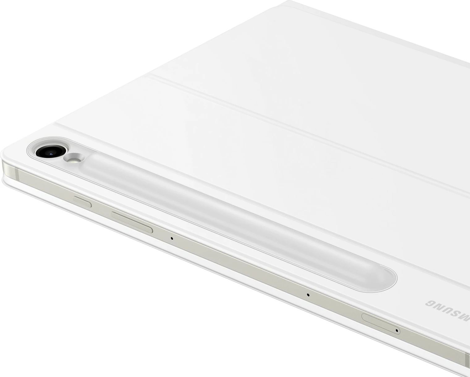 Tastaturna zaščita s tipkovnico in touchpadom za Galaxy Tab S9, Galaxy Tab S9 FE Samsung EF-DX725, bela