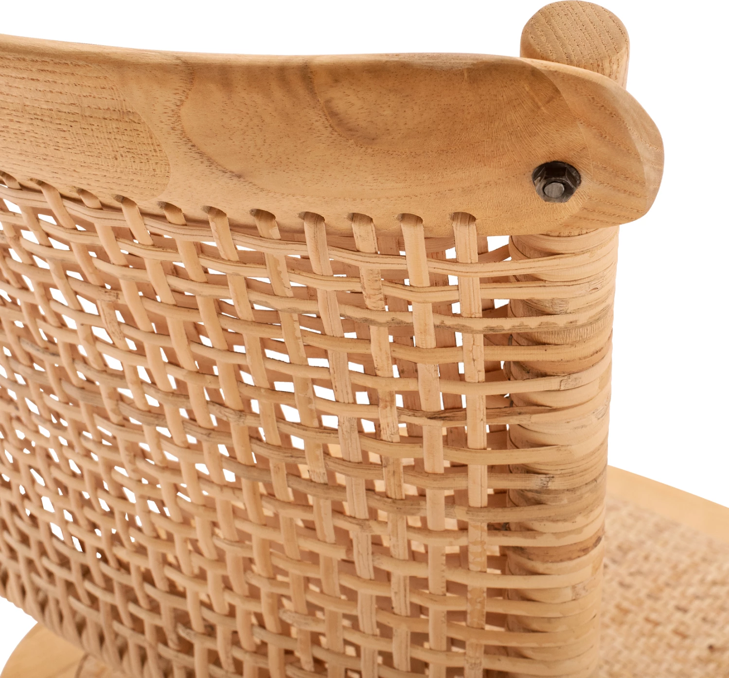 Lesen stol z ratanom v naravnem odtenku FH8752.01 49x54x89cm