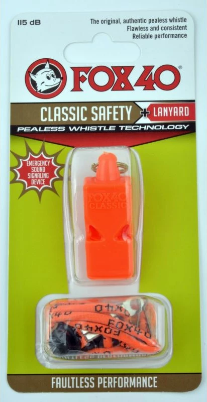 Piščalka za sodnike in trenerje Fox 40 Classic, oranžna