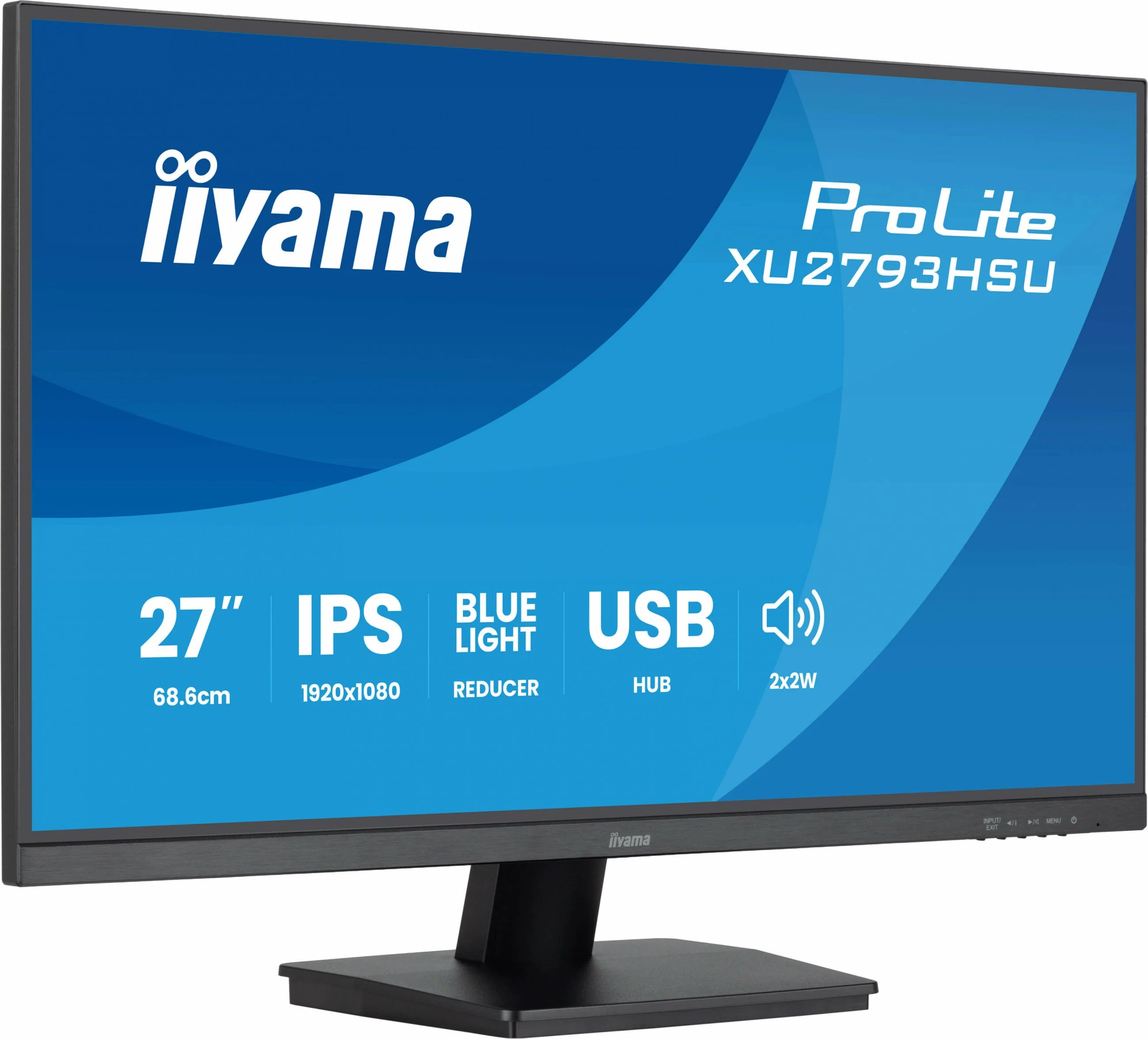 Monitor 27" IPS Full HD, 100Hz, 1ms, iiyama ProLite XU2793HSU-B7, črn