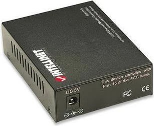 Pretvornik medijev Intellinet 506519, 10/100Base-TX RJ45/1000Base-FX (MM ST), 2 km, 1310 nm, črn
