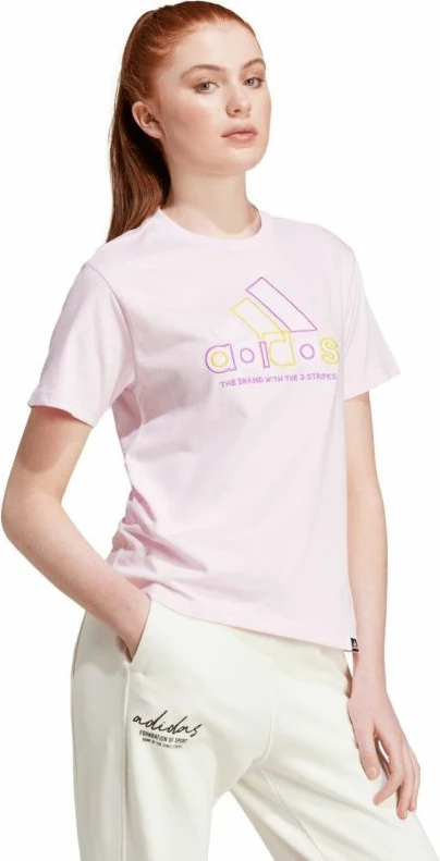 Majica adidas ženska, rožnata