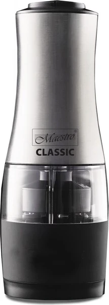Električni mlinček za sol in poper 2-v-1 Maestro MR-1724, srebrn