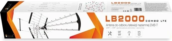 Usmerjena televizijska antena Libox LB-2000, srebrna