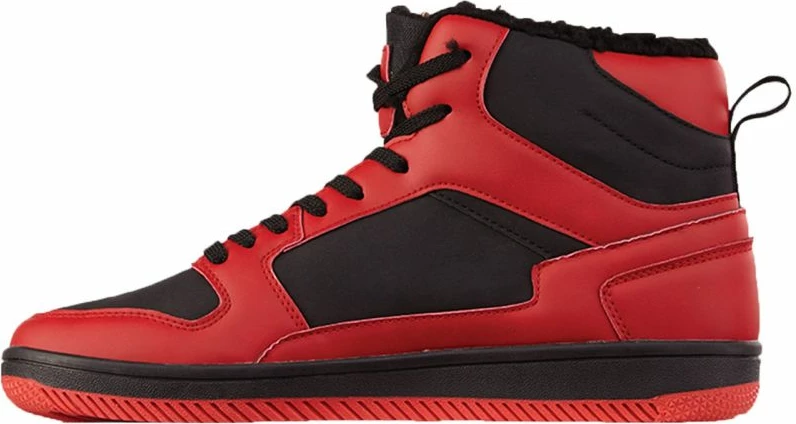 Topel podložen par športnih čevljev Lineup Fur, Kappa, črno-rdeč