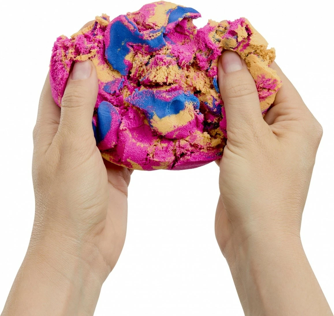 Komplet kinetičnega peska, Wonder Factory Never Dry Sand Mega Bag MGA 544913-EUC/553281, 2 lbs, 3+, oranžna/rdeča