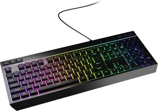 Gaming tipkovnica z RGB osvetlitvijo, s kablom, QWERTY, numerični del, črna Genesis Rhod 530 RGB