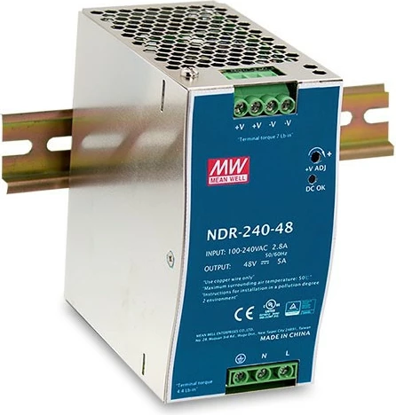 Furniznik energije D-Link DIS-N240-48, 240 W, univerzalen, nerjaveče jeklo