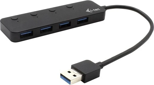 USB razdelilec i-tec 3.0, 4 priključki, siv
