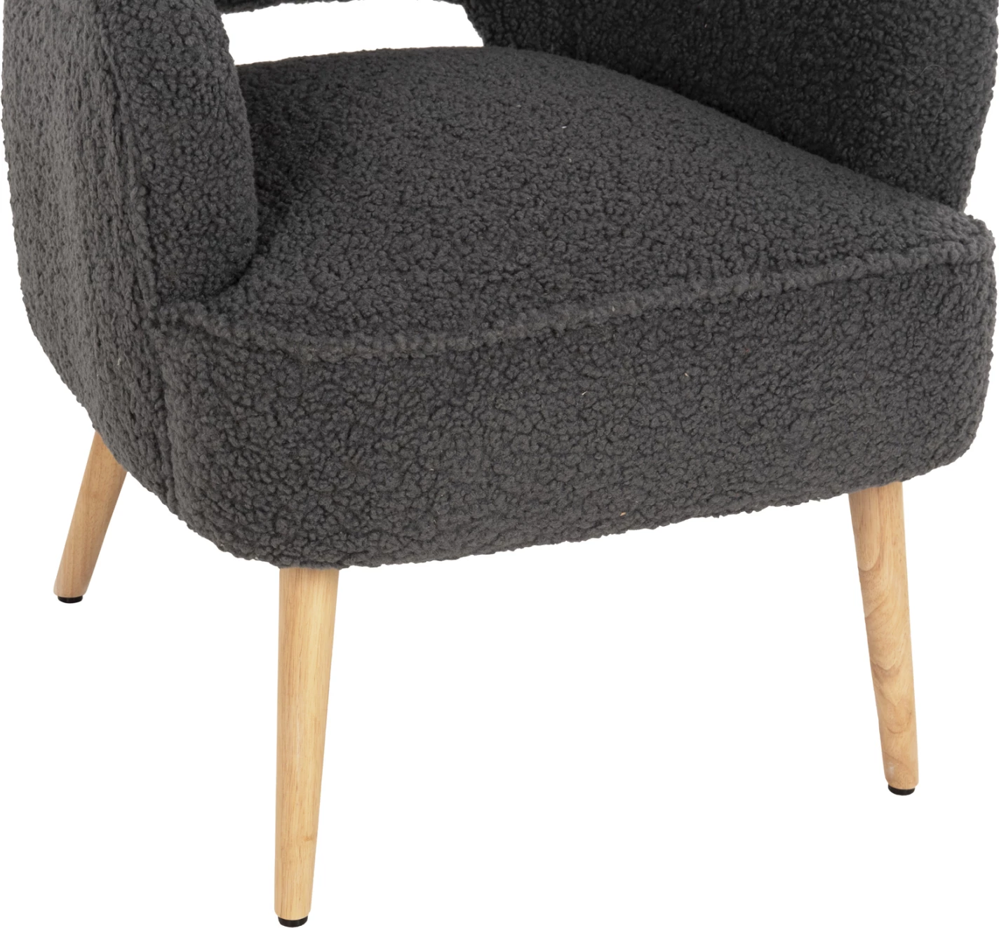 Fotelj MYLIE FH8394.21 iz sive boucle tkanine 66x75x93H cm