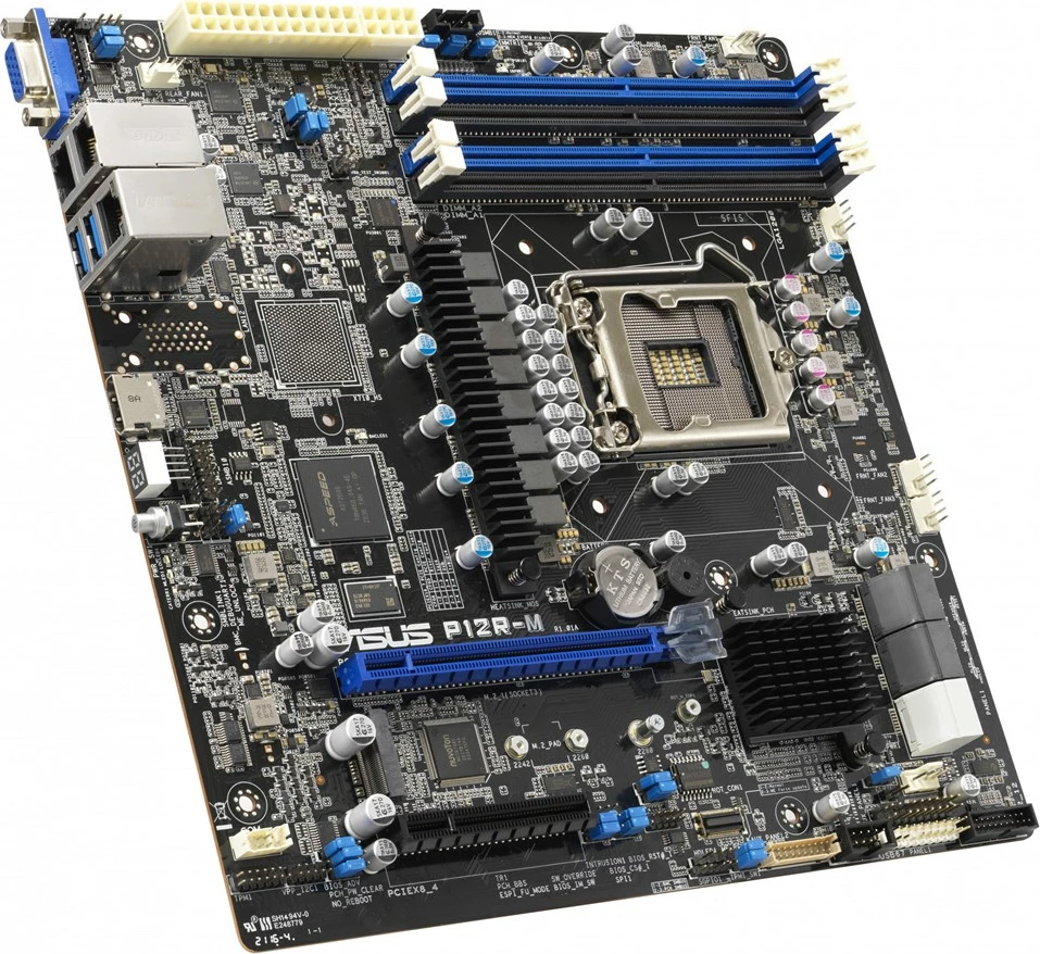 Plošča za matično ploščo ASUS P12R-M, Intel C252 LGA, micro ATX, 200 mm