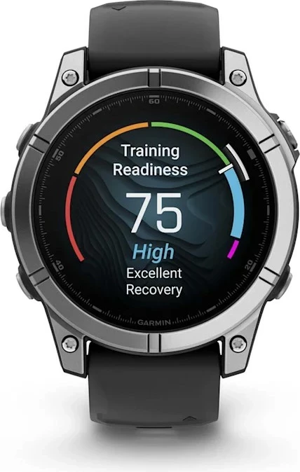 Multisport GPS pametna ura 47 mm, Garmin Fenix, nerjaveče jeklo s črnim silikonskim pasom