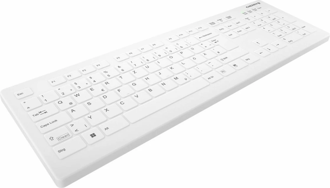 Medicinska brezžična tipkovnica, Cherry AK-C8112, QWERTZ, bela