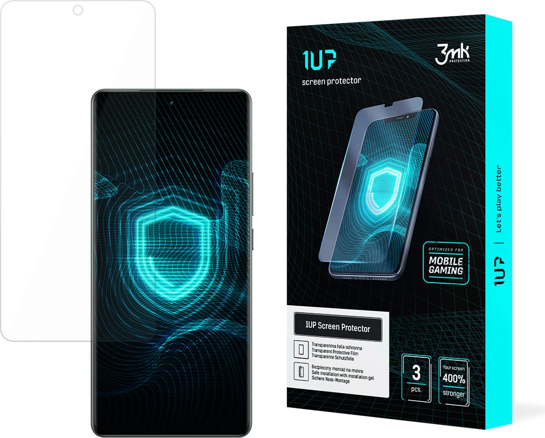 Folija za zaščito zaslona 3mk 1UP za Realme GT 6, za igranje