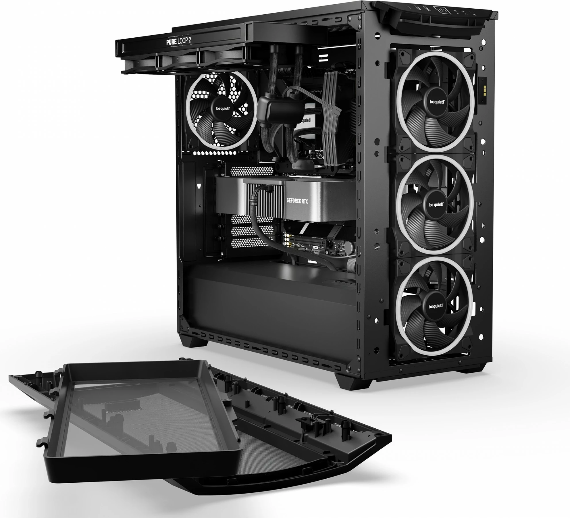 Kasetnik Be Quiet! Shadow Base 800 FX, Midi Tower, ATX/E-ATX/microATX/Mini-ITX, črn