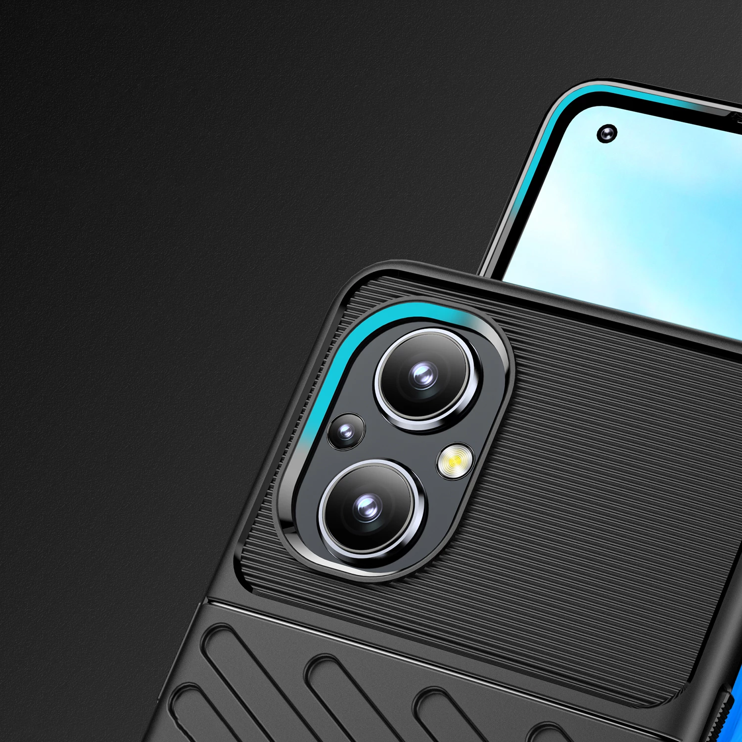 Zaščitni ovitek Hurtel Thunder Case za OnePlus Nord N20 5G, črn