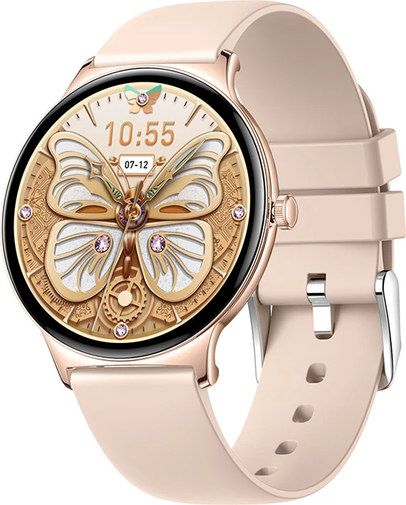 Pametna ura Colmi V89, 1,43" AMOLED, Bluetooth klici, 100+ športnih načinov, IP67, zlata