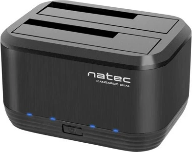 Docking postaja za HDD/SSD 2,5'' + 3,5'', USB 3.0, črna, Natec Kangaroo Dual NSD-0955