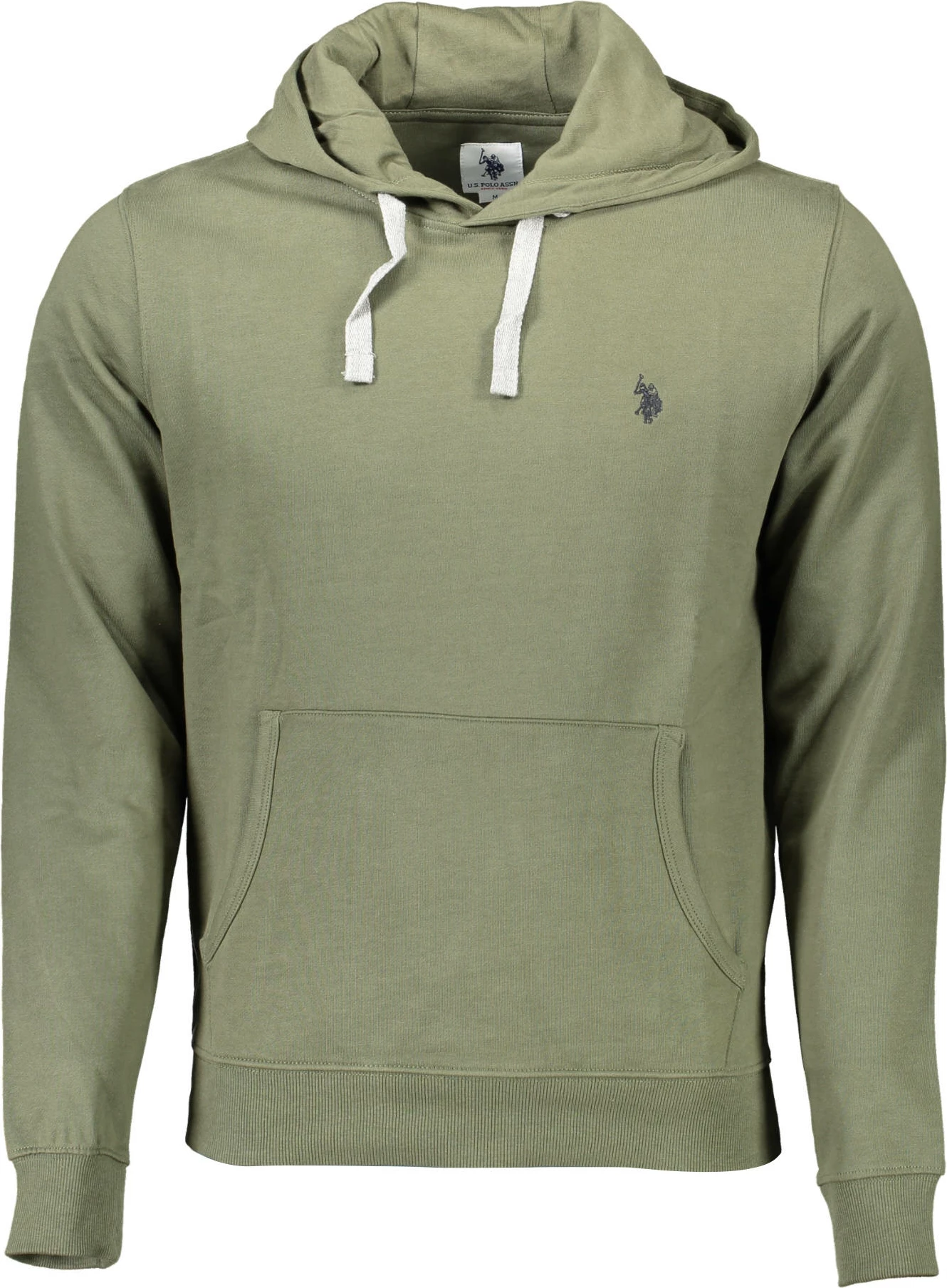 Pulover z kapuco U.S. POLO, moški, zelen