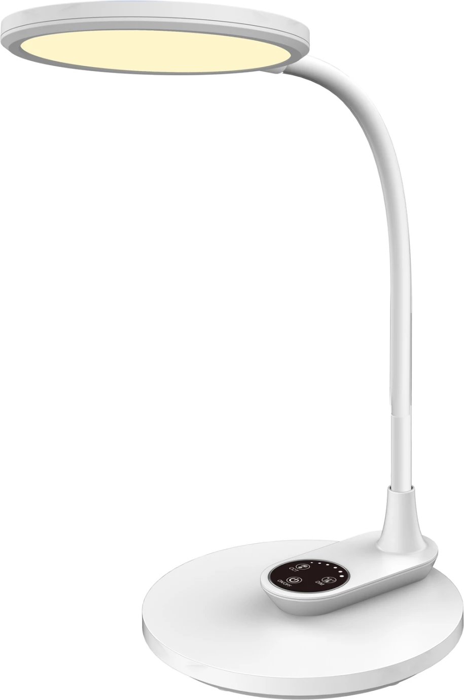 LED namizna svetilka BLAIN FH4459.01 bela ABS in silikon