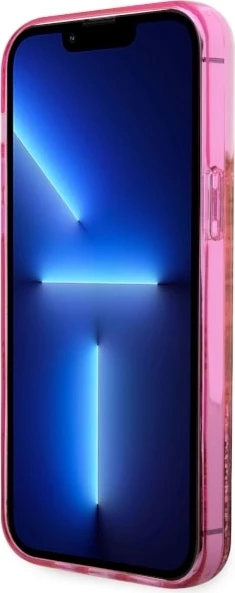 Ovitek z liquid glitter učinkom za iPhone 14 Pro Max 6,7", Guess Liquid Glitter 4G, rožnat