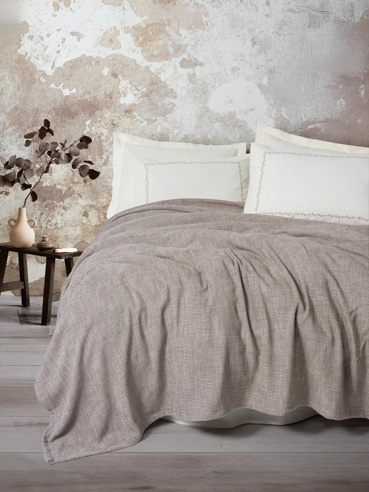 Dvojni komplet iz piké, bež, L'essentiel Loom