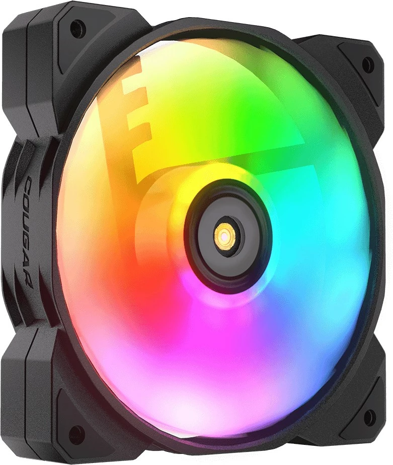 Ventilator za računalniško ohišje Cougar MHP 120 ARGB, 120 mm, črn