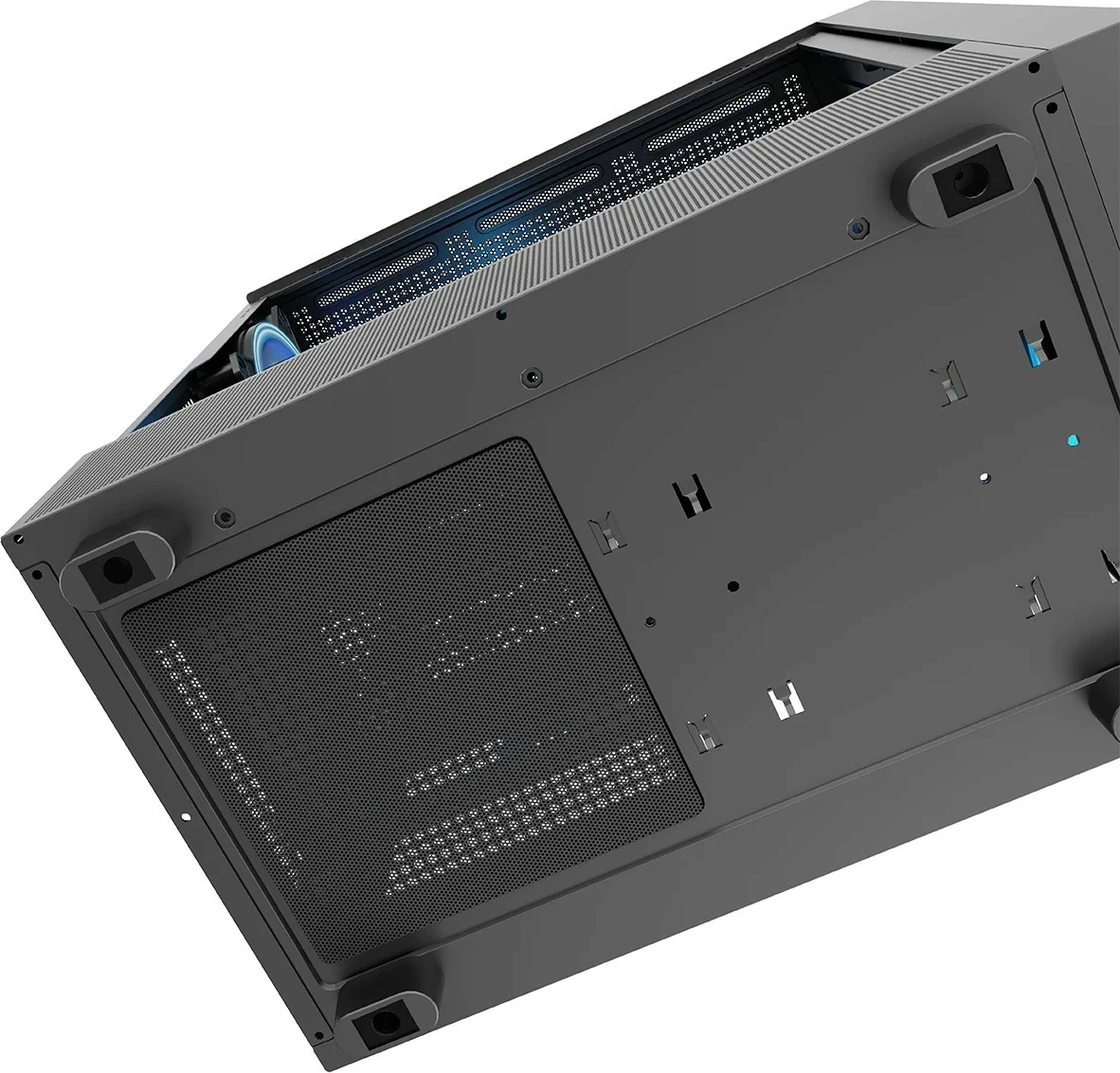 Ohišje MODECOM Breeze ARGB FLOW Midi, ATX, kaljeno steklo, črno