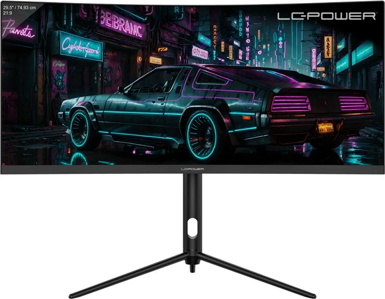 Ukrivljen UltraWide zaslon 30 inč, LC-Power LC-M30UWFC, 2560x1080, LED, črn