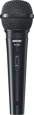 Mikrofon za karaoke Shure SV200, črn