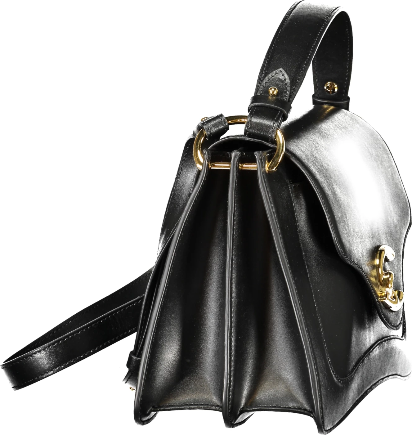 Ženska torbica COCCINELLE C-ME CALF BAG, črna