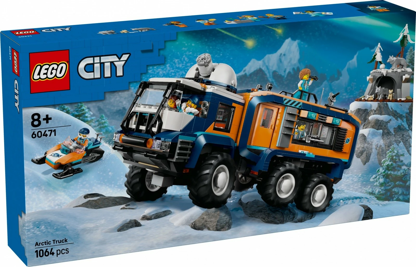 Gradbeni set Arctic Explorer Laboratory Truck LEGO City 60471, 1.064 kosov, plastika