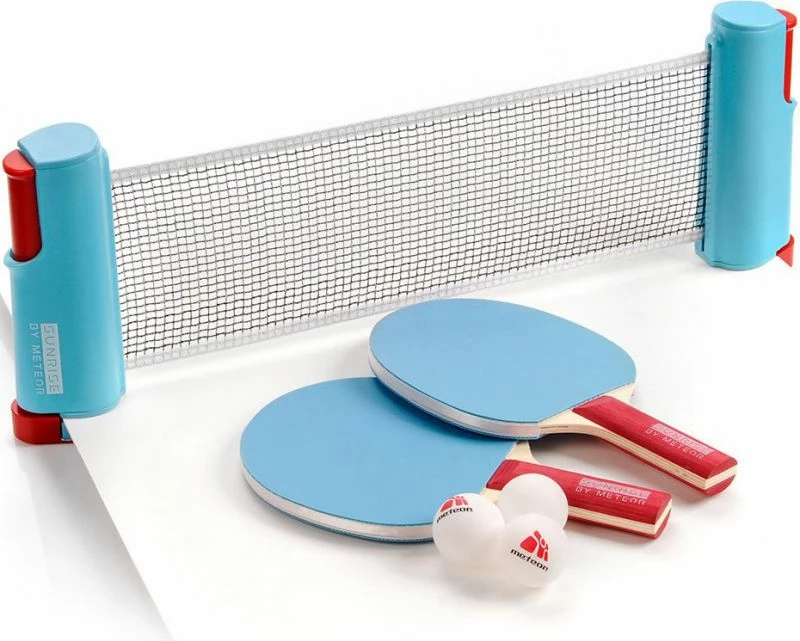 Set za namizni tenis Meteor, moder — za vse