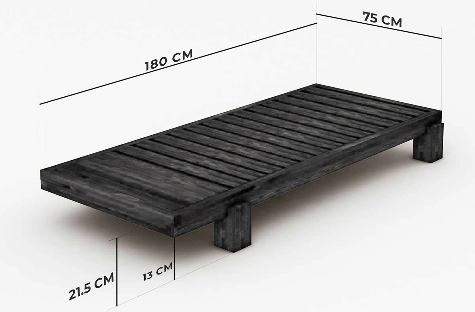 Ležalnik Atelier del Sofa, rjava in rdeča, CPT8381-200