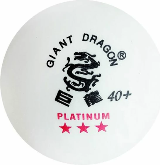 Set belih namiznoteniških žogic Giant Dragon Platinum Star ***, 6 kosov