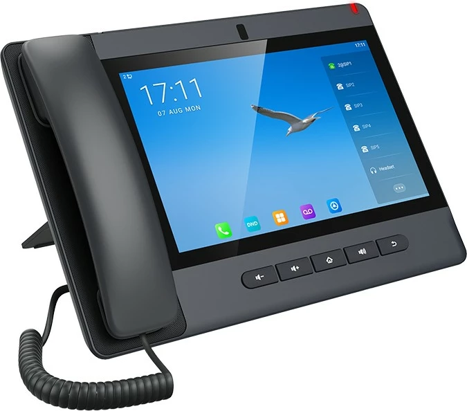 VoIP telefon z velikim zaslonom Fanvil A320, Bluetooth 5.0, 10,1", siv