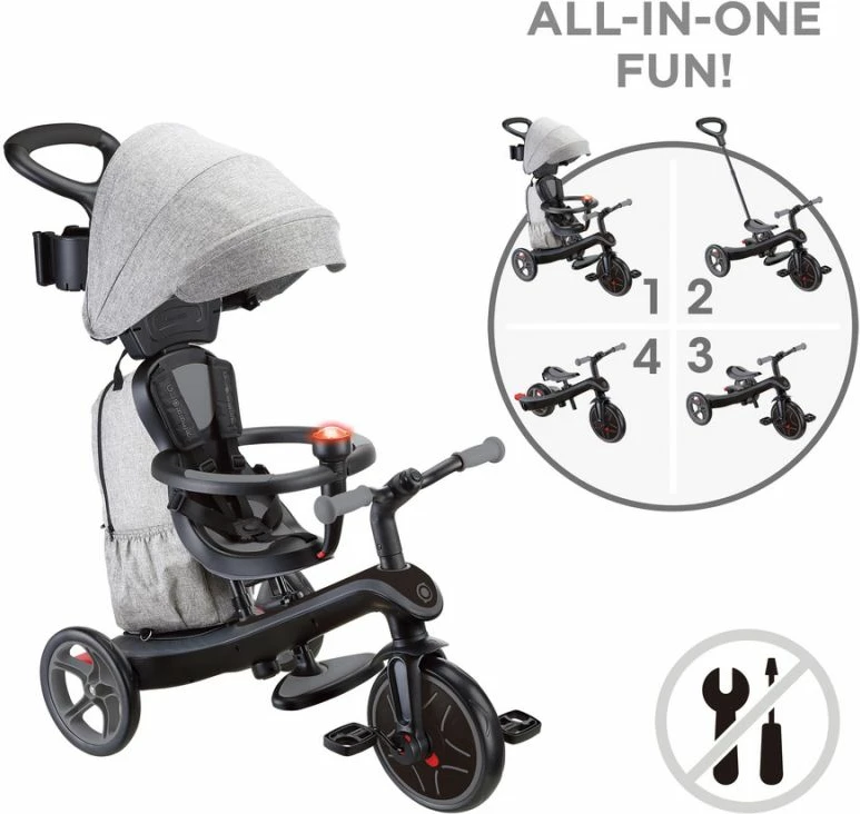 Tricikel za otroke Yakimasport, rdeč