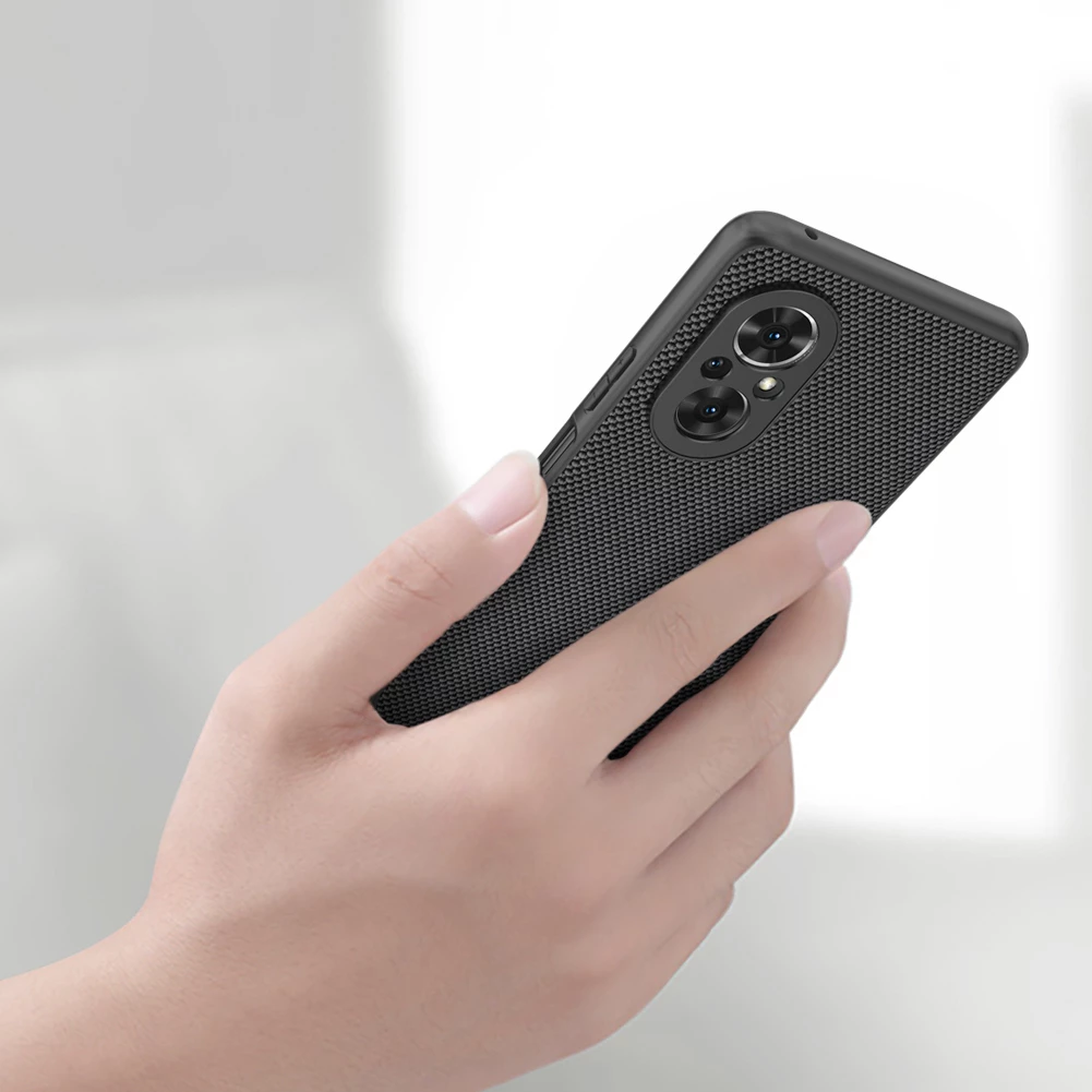 Ovitek za telefon Nillkin Textured Case za Honor 50 SE, najlon, črn