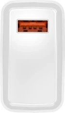 Universalni polnilec 18W, NATEC Ribera USB-A, bel