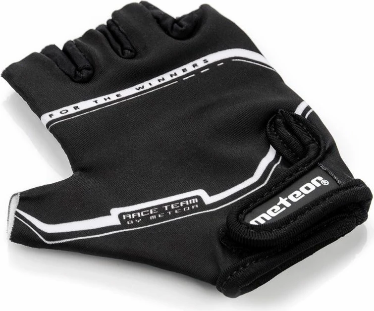 Rokavice za kolo za otroke Meteor, črne in sive