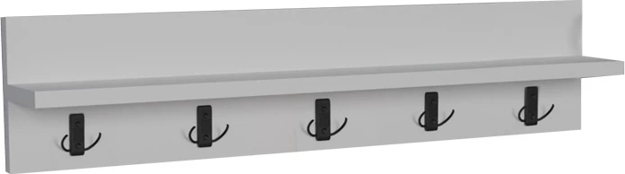 Stenski regal, melaminski bel Esform, 80x11x18 cm