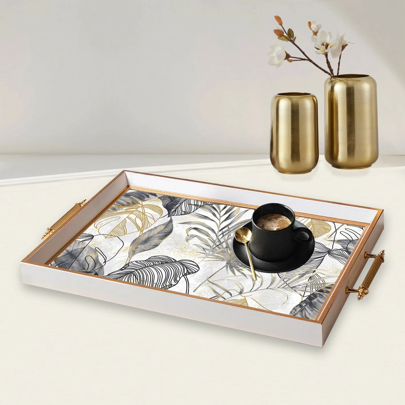 Dekorativni stekleni pladenj, Aberto TPB9812, večbarven