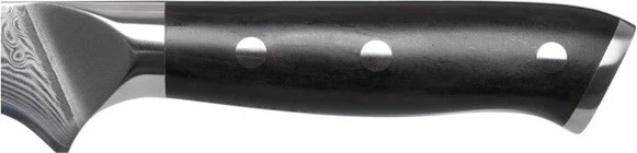 Kuhinjski nož Elegance Ebony Wood KOHERSEN, 15,2 cm, Damask jeklo, črna lesena ročaj