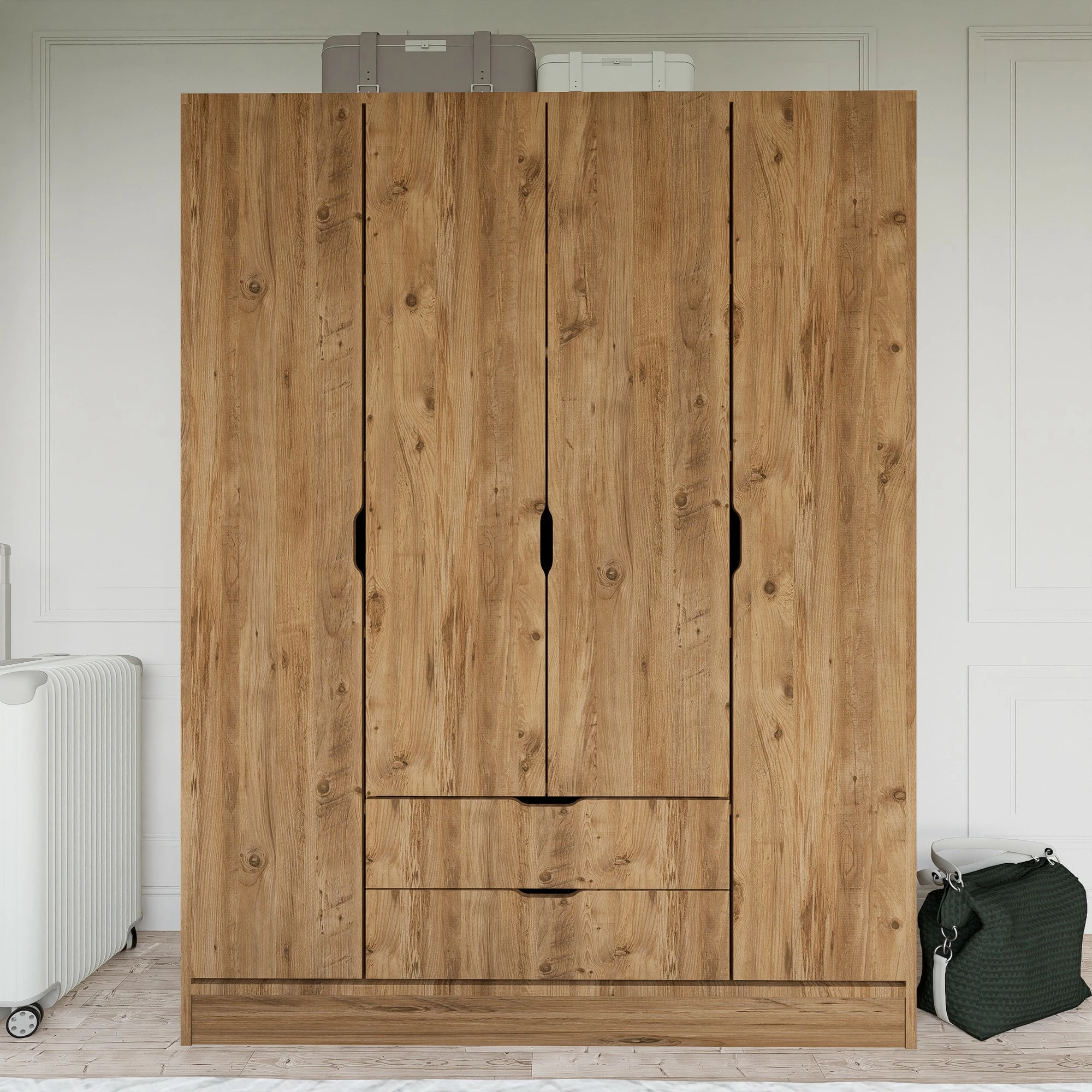 Garderobna omara 1600-140, oreh, Hanah Home