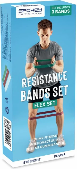 Gume za vadbo Spokey, za ženske in moške, večbarvne